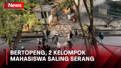 Ngeri! 2 Kelompok Mahasiswa Bertopeng Saling Serang di Kampus UMI Makassar