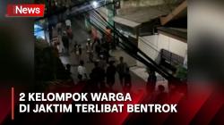Detik-Detik 2 Kelompok Warga di Jaktim Terlibat Bentrok