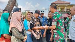 Dandim 0625 Pangandaran Beri Ganti Rugi Kerusakan Warung akibat Pendaratan Helikopter<