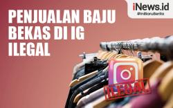 Infografis Penjualan Baju Bekas di IG Ilegal