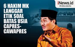 Infografis 6 Hakim MK Langgar Etik Soal Batas Usia Capres-Cawapres