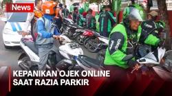 Ojek Online Panik saat Terjaring Razia di Jakarta Timur