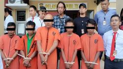 Tampang 5 Perampok Toko Emas di Pasar Inpres PALI, 1 di Antaranya Berkepala Plontos
