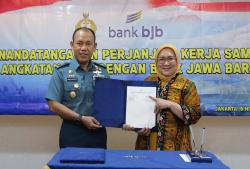 Perkuat Sinergitas, bank bjb Tandatangani PKS dengan TNI AL<
