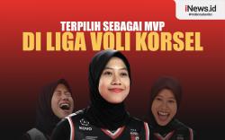 Infografis Megawati Hangestri Terpilih sebagai MVP di Liga Voli Korsel 