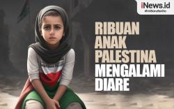 Infografis Ribuan Anak Palestina Mengalami Diare 