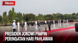  Khidmat! Presiden Jokowi Pimpin Upacara Peringatan Hari Pahlawan di TMP Kalibata 
