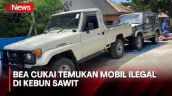 Penampakan Mobil Ilegal Ditemukan di Tengah Kebun Sawit Perbatasan Indonesia-Malaysia
