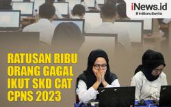 Infografis Ratusan Ribu Orang Gagal Ikut SKD CAT CPNS 2023