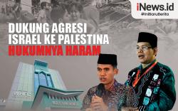Infografis Dukung Agresi Israel ke Palestina Hukumnya Haram