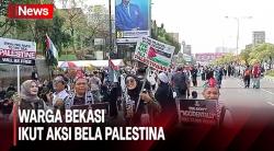 Ikut Aksi Bela Palestina, Ribuan Warga Bekasi Banjiri Kawasan CFD 