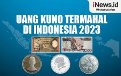 Infografis Uang Kuno Termahal di Indonesia 2023