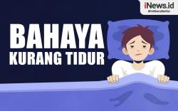 Infografis Bahaya Tidur Kurang dari 7 Jam per Hari 