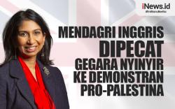 Mendagri Inggris Dipecat gegara Nyinyir ke Demonstran Pro-Palestina
