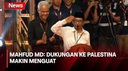 Singgung Tegaknya Hukum dan Dukungan ke Palestina, Mahfud MD Berpantun di KPU