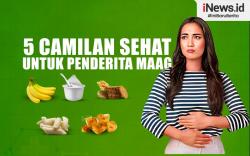 Infografis 5 Camilan Sehat untuk Penderita Maag