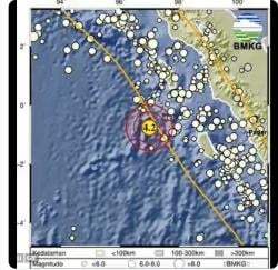 Gempa Terkini M4,2 Guncang Nias Selatan Sumut