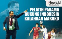 Infografis Pelatih Panama Dukung Indonesia Kalahkan Maroko
