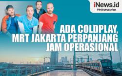 Infografis Ada Coldplay, MRT Jakarta Perpanjang Jam Operasional