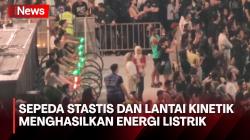 Momen Penonton Konser Coldplay Bermain Sepeda Statis dan Lantai Kinetik demi Kurangi Karbon