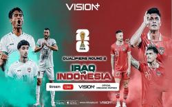 Indonesia vs Irak, Saksikan Timnas Garuda di Kualifikasi Piala Dunia 2026 Live di Vision+