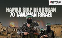 Infografis Hamas Siap Bebaskan 70 Tawanan Israel sebagai Imbalan Gencatan Senjata