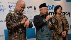 Wapres Ma'ruf Amin Belum Bertemu 3 Cawapres: Sibuk Semua<