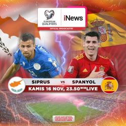 Siprus Lawan Spanyol di Grup A Kualifikasi Euro 2024 Malam ini, LIVE di iNews