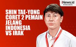 Infografis Shin Tae-yong Coret 2 Pemain Jelang Indonesia VS Irak