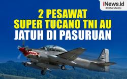 Infografis 2 Pesawat Super Tucano TNI AU Jatuh di Pasuruan