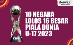 Infografis 10 Negara Lolos 16 Besar Piala Dunia U-17 2023, Indonesia Masih Bisa Menyusul