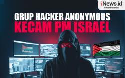 Infografis Grup Hacker Anonymous Global Kecam PM Israel