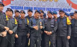 Polda Jateng Turunkan Pasukan Elite Brimob Antiteror hingga KBRN Amankan Pemilu 2024<