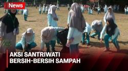 1.500 Santriwati Peduli Lingkungan Bersihkan Sampah di Alun-Alun Keraton Yogyakarta