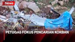 Hari Kedua Kecelakaan Pesawat, Puing Pesawat Masih Belum Dievakuasi