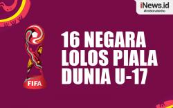 Infografis Daftar Negara Lolos ke 16 Besar Piala Dunia U-17 2023