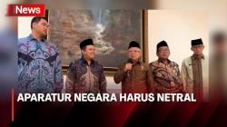 Apdesi Dukung Prabowo-Gibran di Pilpres 2024, Wapres: Aparatur Negara Harus Netral