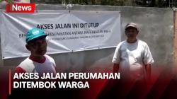 Konflik Berkepanjangan, Akses Jalan Perumahan di Semarang Ditutup Tembok oleh Warga