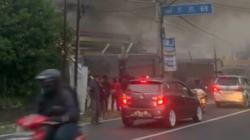Minimarket di Kawasan Wisata Lembang KBB Terbakar, Pegawai dan Pengunjung Panik<