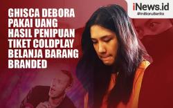 Infografis Ghisca Debora Pakai Uang Hasil Penipuan Tiket Coldplay Belanja
