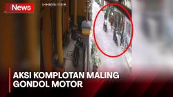 Aksi Komplotan Maling di Sunter Gondol Motor Milik Warga Terekam CCTV