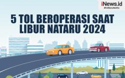 Infografis 5 Ruas Tol Beroperasi saat Libur Nataru 2024