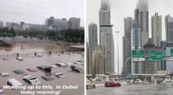 Dubai Banjir, Ratusan Mobil Mewah Terendam