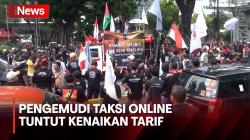 Ratusan Pengemudi Taksi Online Gelar Demo, Tuntut Aplikator dan Kementerian Hubungan Naikkan Tarif
