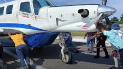 Pecah Ban, Pesawat Gagal Take Off di Nabire