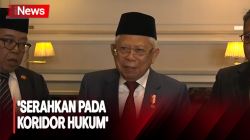 Firli Bahuri Jadi Tersangka, Wapres Ma'ruf: Serahkan pada Koridor Hukum