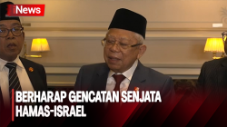 Harapan Wapres Ma’ruf Gencatan Senjata Hamas-Israel Tidak Hanya 4 Har