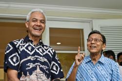 Capres Ganjar Pranowo Temui Boediono Bahas Kondisi Perekonomian Indonesia