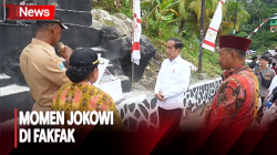 Momen Jokowi di Fakfak, Tanda Tangani Tugu Pancasila Kampung Tanama 