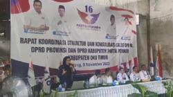 Hadiri Konsolidasi di DPD OKU Timur, Caleg Partai Perindo Optimistis Raih Double Digit<
